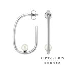 オリビア・バートン クラシック - パール&ビーズ パール シルバー フープ ピアス レディース アクセサリー ジュエリー OLIVIA BURTON
