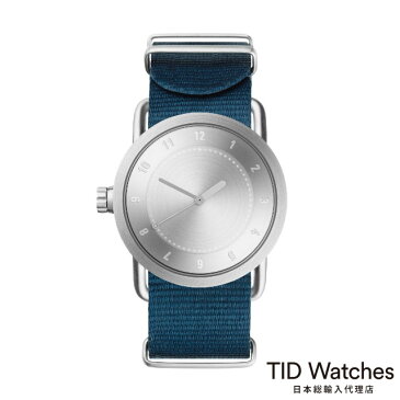 [ボールペンプレゼント]ティッドウォッチズ【TID Watches】 腕時計 メンズ レディース No.1 Steel / ブルー ナイロン ベルト 36mm