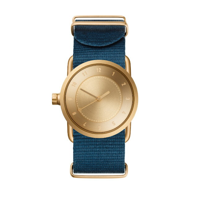 [ボールペンプレゼント]ティッドウォッチズ【TID Watches】 腕時計 メンズ レディース No.1 Gold / ブルー ナイロン ベルト 33mm
