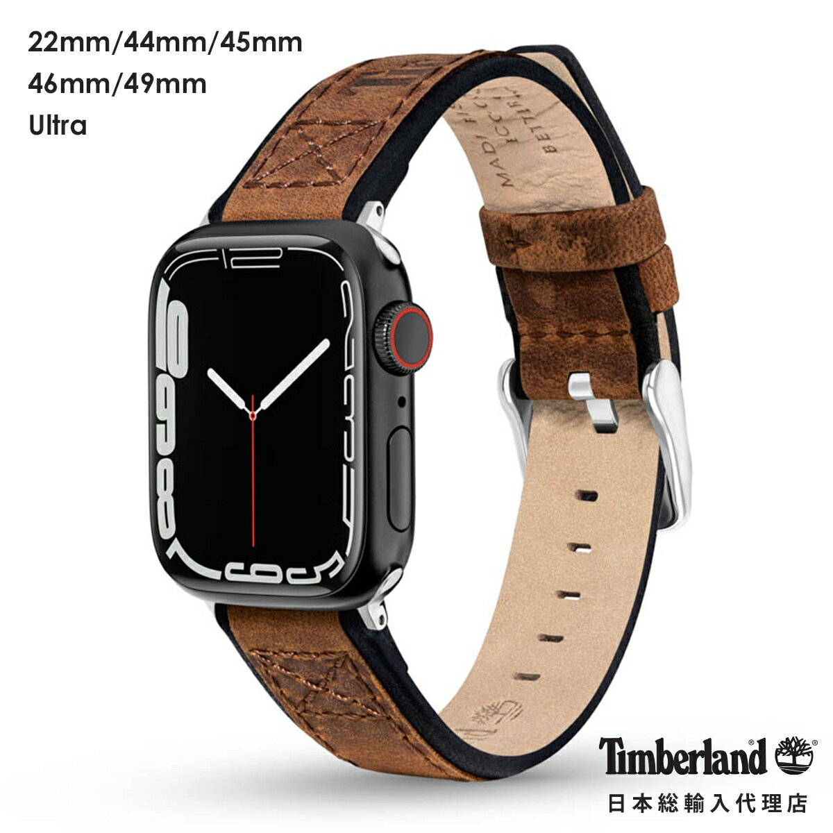 ティンバーランド ティンバーランド ストラップ ヴァルディビアン L ブラウンレザー 22 メンズ レディース ウォッチ Timberland