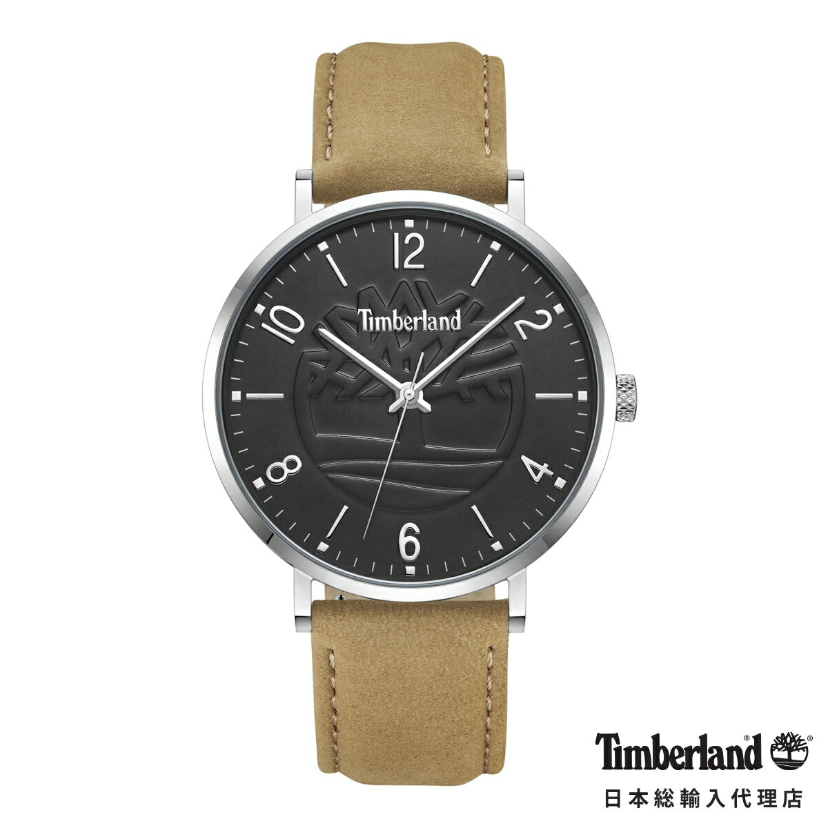 【最大50％OFFクーポン利用可★マラソン限定】ティンバーランド レンジリー - ブラック ダイヤル ブラウン レザー メンズ レディース ウォッチ Timberland