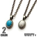 ビビファイ【VIVIFY】8×10mm ストーン セッティング ネックレス ブラックメッキチェーン
