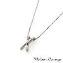 ヴェルヴェットラウンジ【Velvet Lounge】Edging cross エッジングクロスペンダント/ホワイト/ホワイトキュービックジルコニア