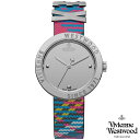 ヴィヴィアンウエストウッド レブル - レディース シルバーミラー ダイヤル & タータン PUレザー レディース ウォッチ Vivienne Westwood