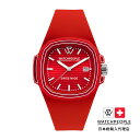 ウォッチピープル ロイヤルレッド - ライン - 44mm レディース メンズ ウォッチ WATCHPEOPLE