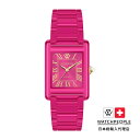 ウォッチピープル クリア - シャイニー - フラッシーピンク - 23x34mm レディース メンズ ウォッチ WATCHPEOPLE