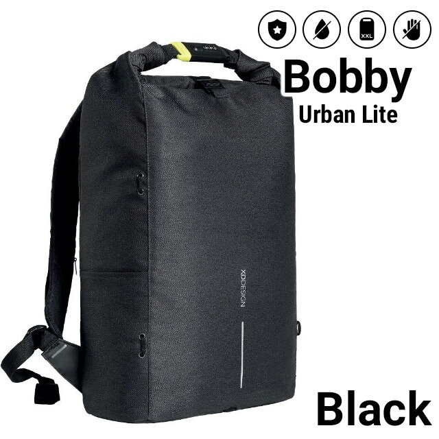 XDデザイン【XD DESIGN】ボビー アーバン ライト ブラック - Bobby Urban Lite - Black - 多機能リュックサック 盗難防止 バックパック 撥水 旅行 海外旅行 防犯