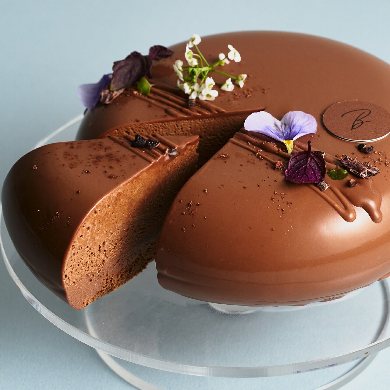 糖質制限ムースケーキ チョコティージャスミン ホール 冷凍配送 5号サイズ 1台