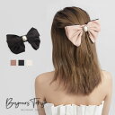 バレッタ リボン 大きい パール ヘアアクセサリー ヘアクリップ シンプル 大きめ レディース 髪飾り パーティー 結婚式 ブライダル 披露宴 発表会 上品 入...