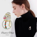ブローチ クリスマス スノーマン 雪だるま 可愛い おしゃれ アクセサリー 大人 母の日 誕生日 パーティー 上品 レディース シンプル フォーマル 入学式 エ...