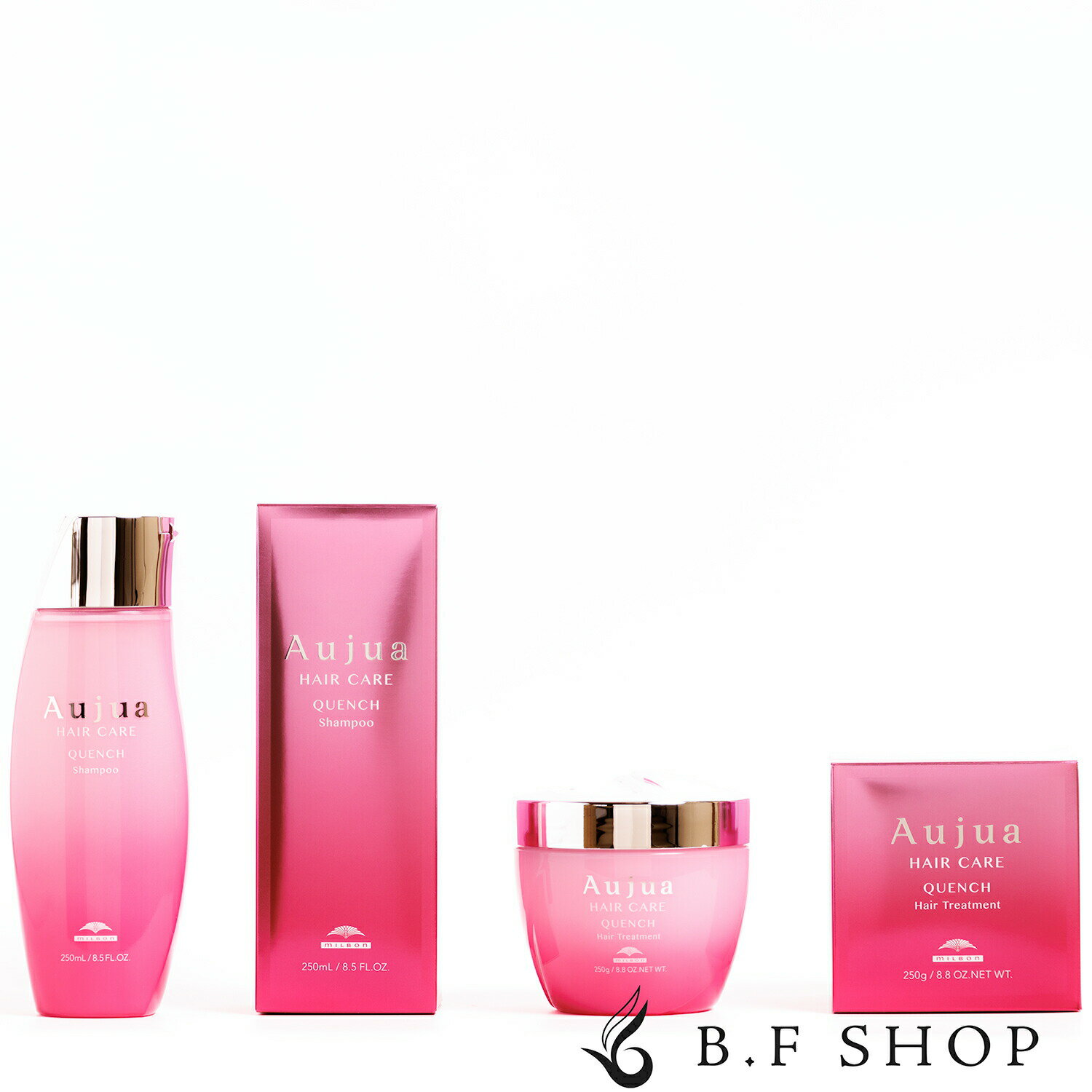 【セット品】ミルボン オージュア クエンチ シャンプー ＆ ヘアトリートメント 250ml milbon aujua LSC