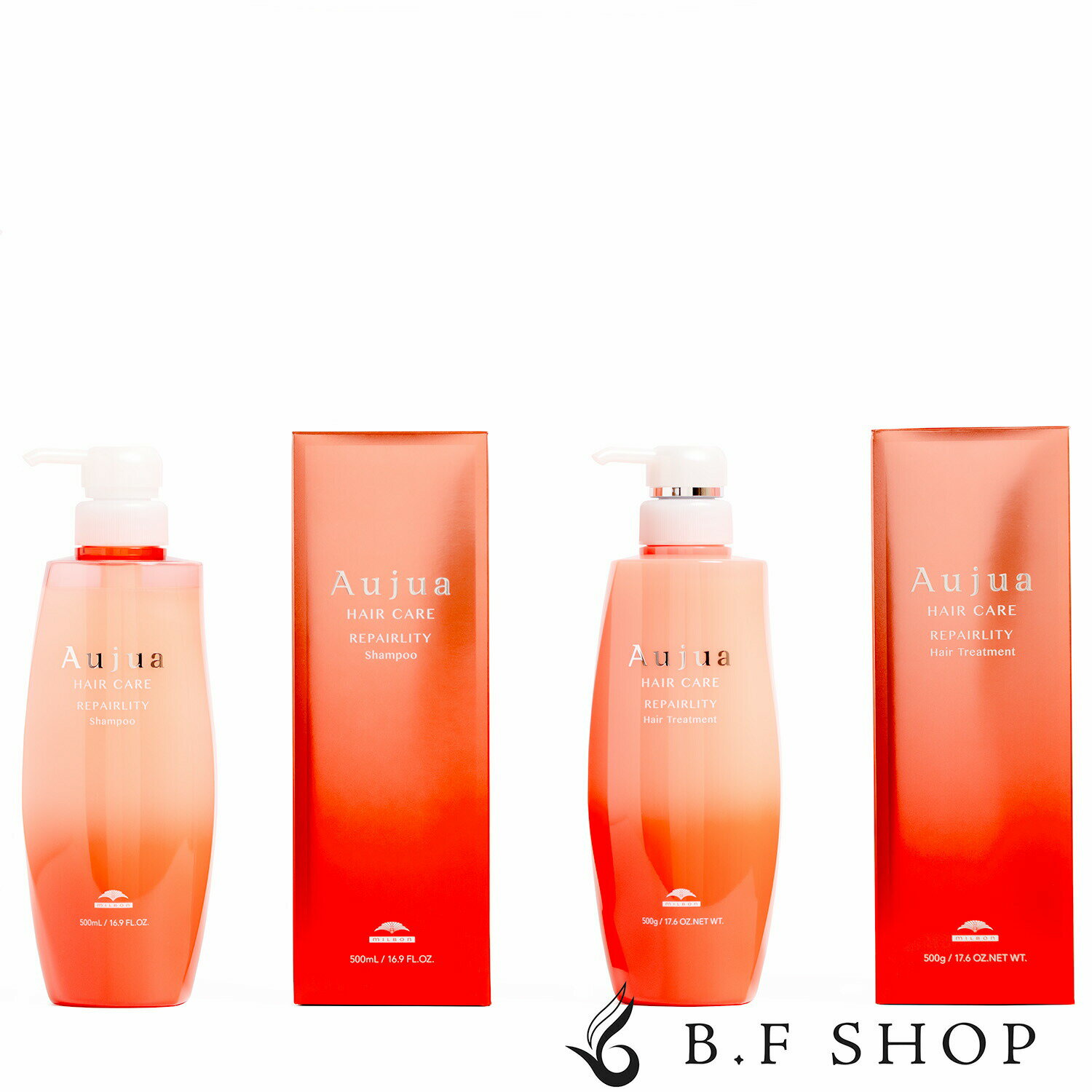 楽天B.F SHOP【セット品】ミルボン オージュア リペアリティ シャンプー & ヘアトリートメント 500ml トリートメント milbon aujua LSC