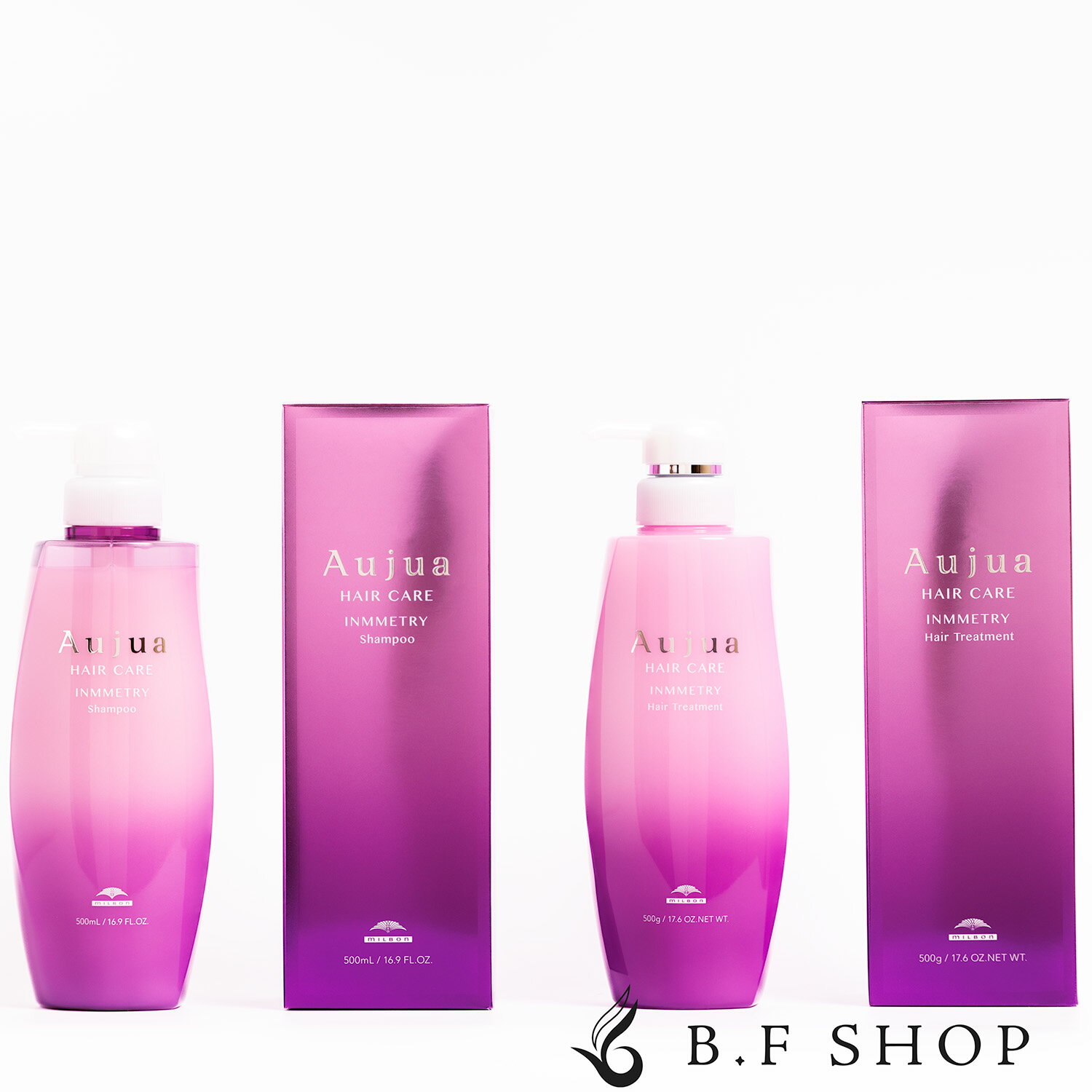 楽天B.F SHOP【セット品】ミルボン オージュア インメトリィ シャンプー 500ml ヘアトリートメント 500g milbon aujua LSC