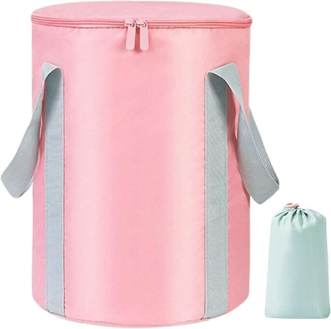 best-will 折りたたみバケツ 足湯 足浴 バケツ 保温 冷やす フットバス 収納袋付き