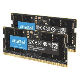 Crucial 128GBキット (2X64GB) DDR5 RAM 5600MHz (または5200MHzまたは4800MHz) ノートパソコンメモリーキット SODIMM 262ピン Intel Core UltraおよびAMD Ryzen 8000