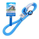 スリップリード シーザーミラン Cesar Millan【正規品】 長さ120cm 太さ1-1.2cm 【世界的 ドッグトレーナー 監修】犬 引っ張り防止 散歩 トレーニング 中型犬 大型犬 (ブルー, レギュラー【小・中型犬用】目安30kg未満)