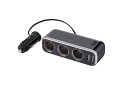 ナポレックス(Napolex) Fizz 車用シガーソケット2連 USB端子2口 USB2 4A 12V車専用ヒューズ付10A(30mm) 通電モニター付 角度...