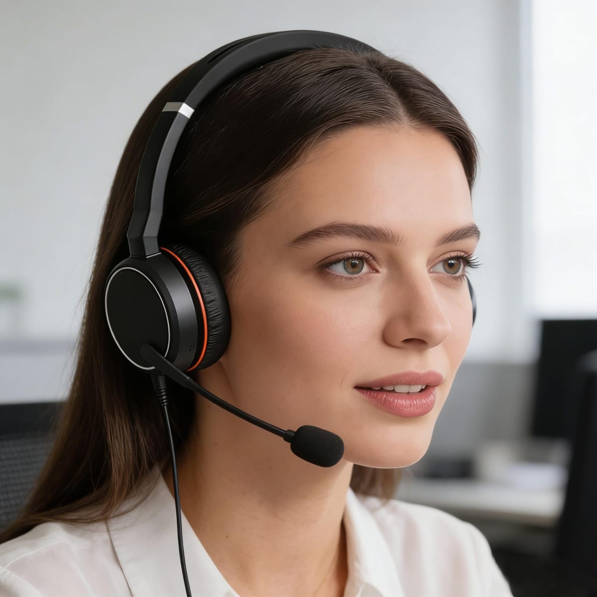 defean イヤーパッド - Jabra Evolve 75 75+ 75 UC / 75 MS ヘッドフォン/イヤーパッド対応 ブラック プロテインレザー