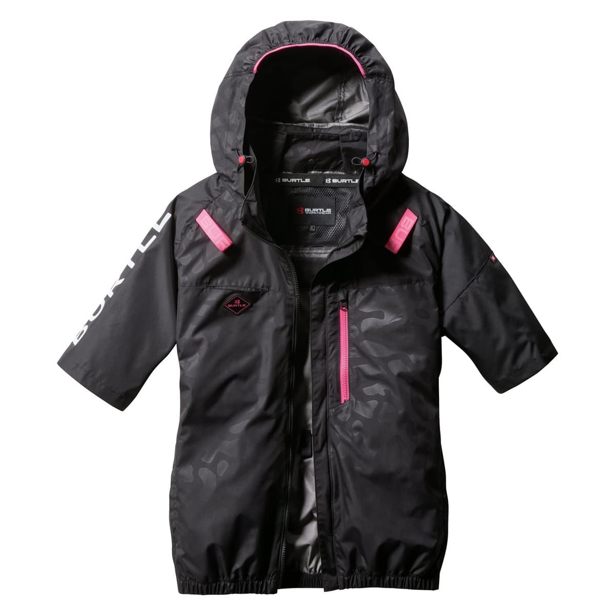 [バートル] エアークラフト 半袖 ブルゾン (ファンなし) AC2066 限定色 カモフラブラック AIRCRAFT