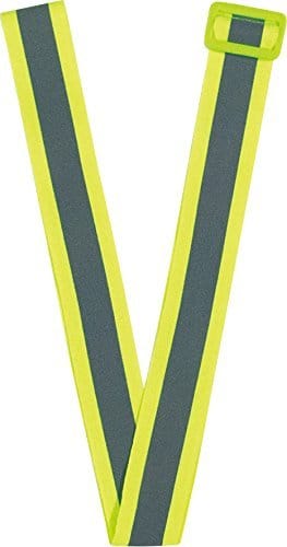 蛍光黄色 高輝度 両面反射 バックル付 反射タスキ 643569
