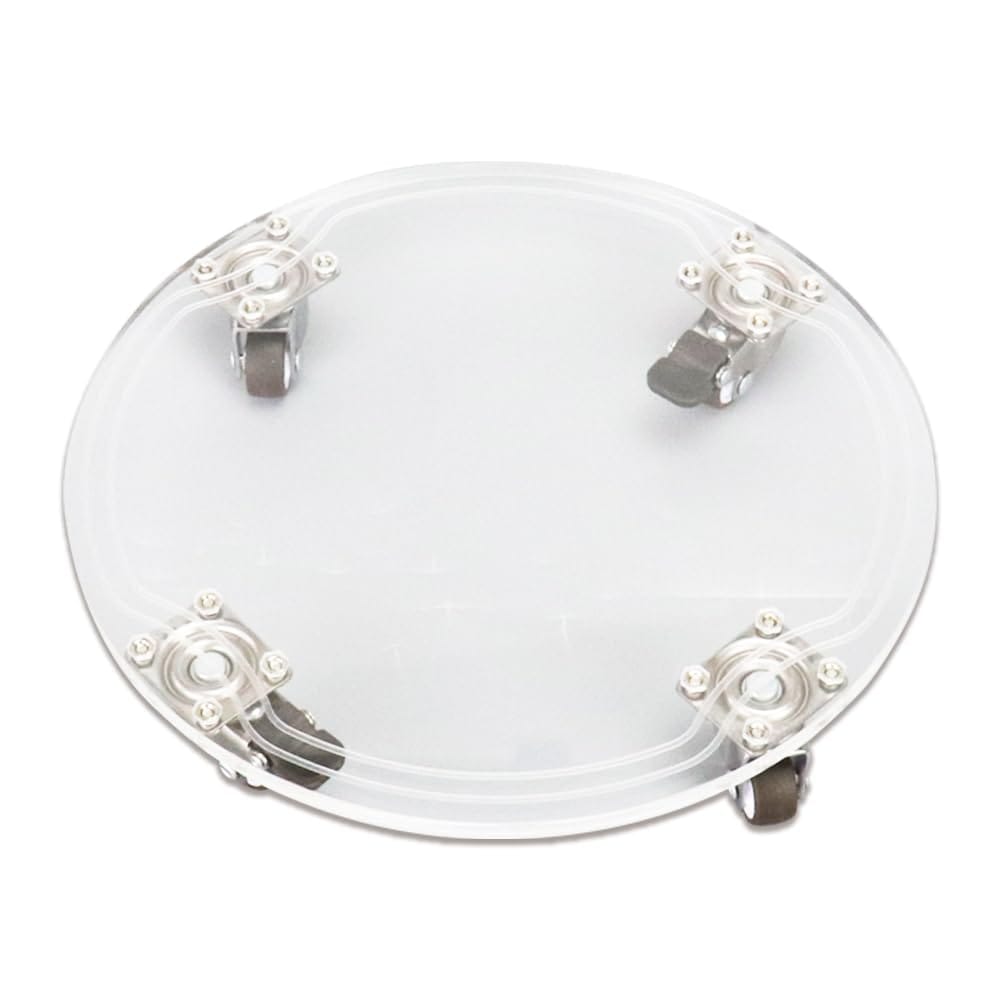 mono-deco プランタースタンド 植木鉢台 フラワースタンド キャスター付き アクリル製 26cm