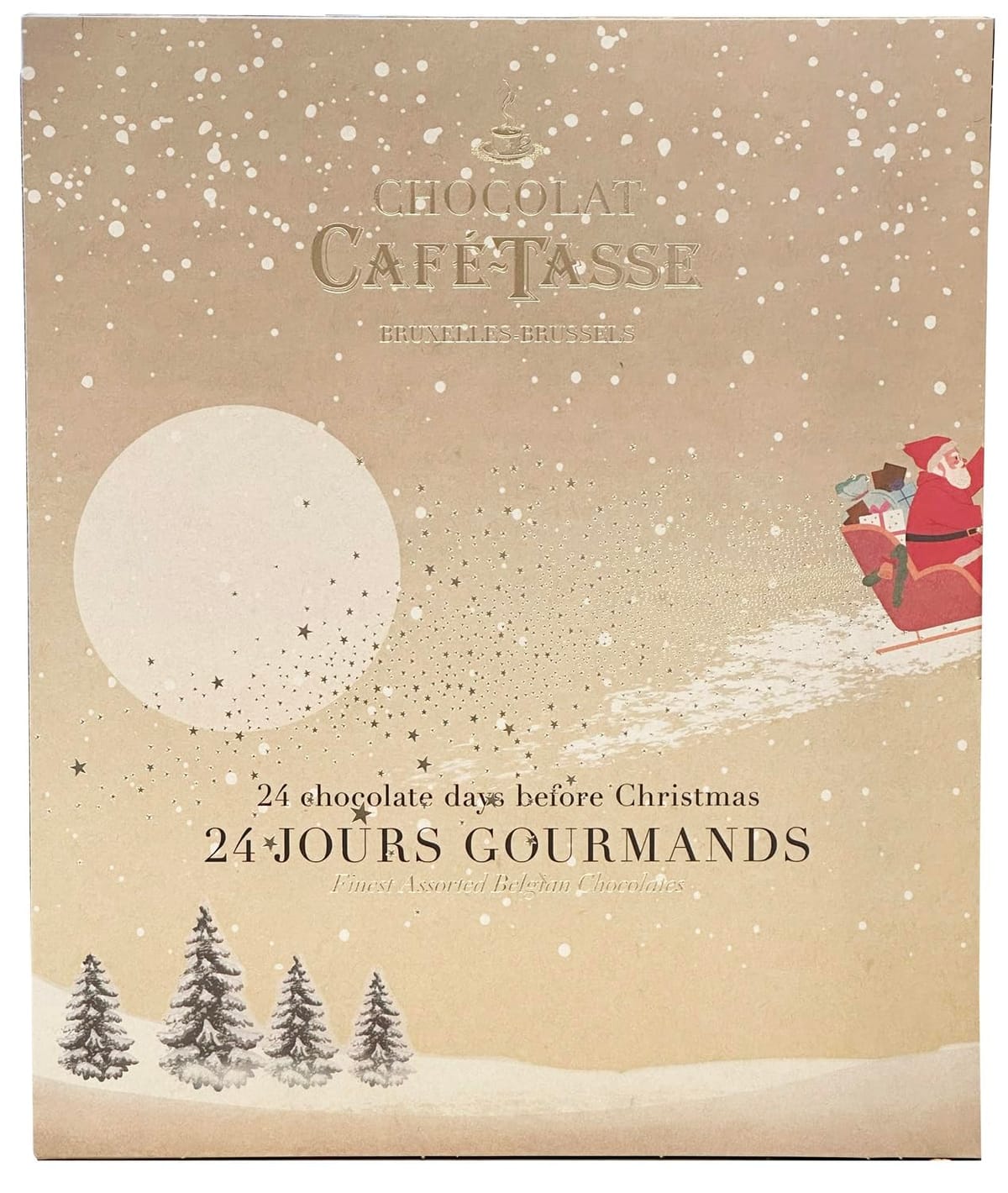 24個のチョコレートをアソートした贅沢なクリスマスカレンダーです。