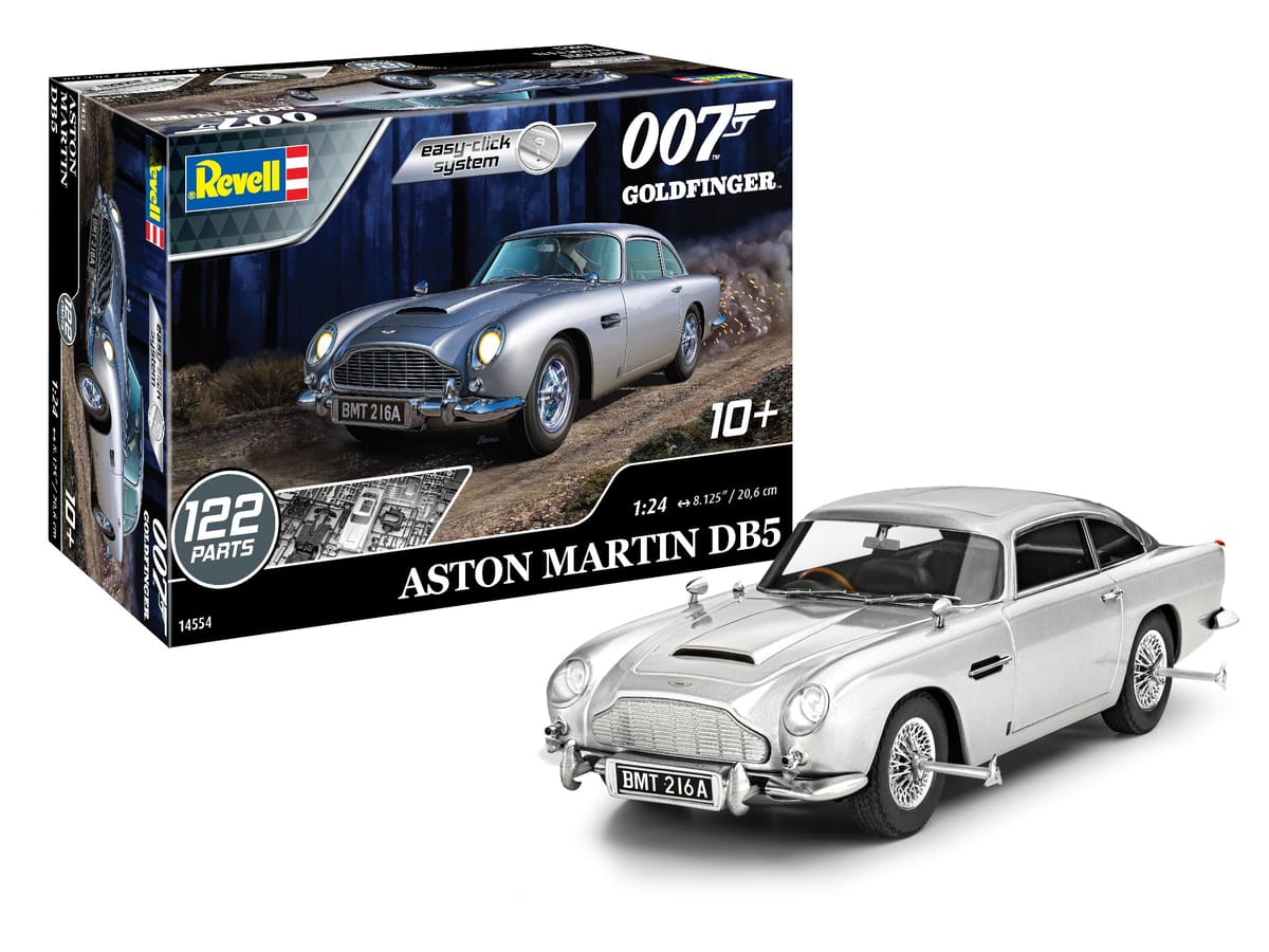 Revell 14554 アストンマーティン DB5 ジェームズボンド 007 ゴールドフィンガー 1:24スケール 122ピー..