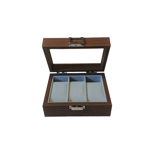 時計ケース 木製 茶木 腕時計 収納ケース ボックス ウォッチ コレクション 腕時計ボックス ガラス窓 窓付き ディスプレイ メンズ レディース【Manaheart】