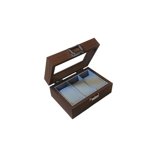 時計ケース 木製 茶木 腕時計 収納ケース ボックス ウォッチ コレクション 腕時計ボックス ガラス窓 窓付き ディスプレイ メンズ レディース【Manaheart】