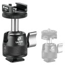 LEOFOTO F-19 ミニ19mm ロングネックボールヘッド コールドシュー付き / 1/4インチマウント