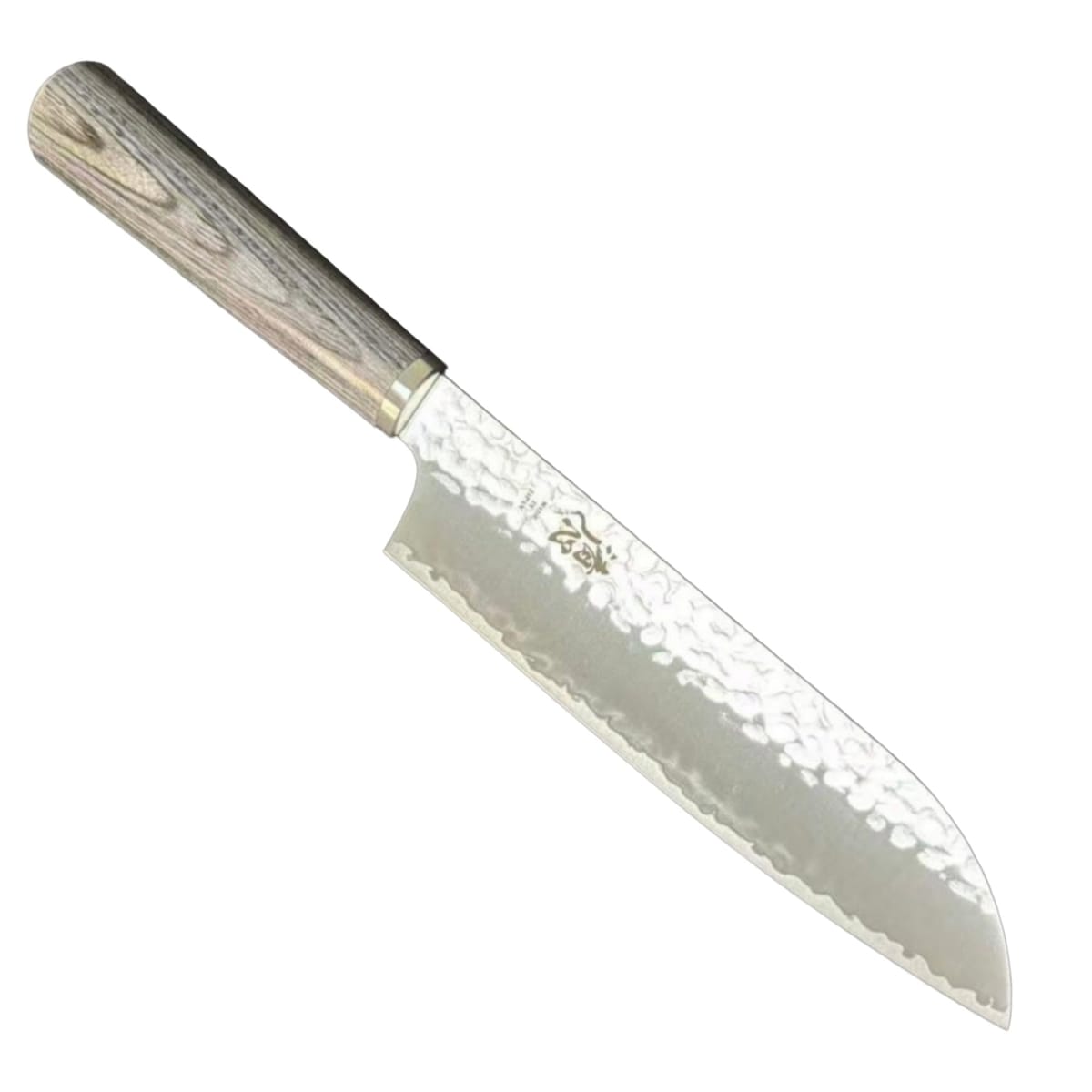 清心 VG10 槌目 チャコール合板柄 シリーズ 三徳 165mm 日本製 Santoku VG10 Tsuchime Plywood 165mm