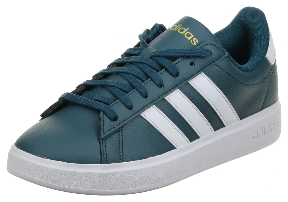 [アディダス] スニーカー グランドコート クラウドフォーム ライフスタイル コート コンフォート LIT87 レディース アークティックナイト/フットウェアホワイト/ゴールドメタリック(IF2840) 23.0 cm