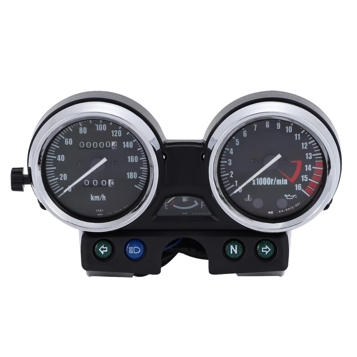 Kanoan カワサキ メーターユニット ZRX400 94-97 ゼファー400X 97年 G2 以降 等 9ピン 3ピン KAWASAKI スピードメーター タコメーター 互換 社外品 (シルバー)