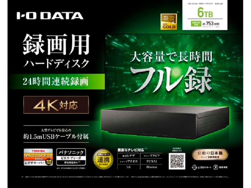 �������������ǡ��� AVHD-US6 Ͽ���ѥϡ��ɥǥ����� 6TB