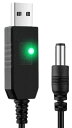 5Vから 9V/12V 昇圧 ブーストケーブル ランプ付き USBアダプターケーブル 長さ約1メートル