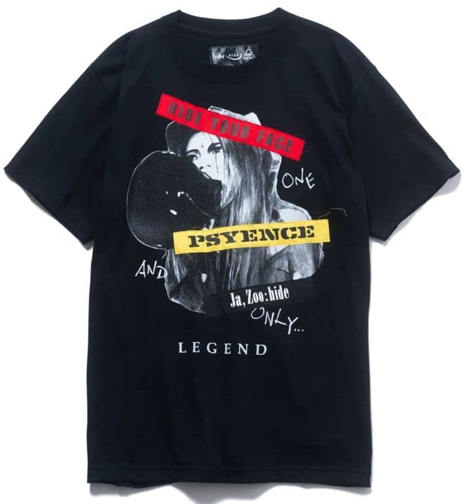 hideとファッションブランド「glamb」2度目のコラボレーションのTシャツです。サイズ:L/身幅:58cm/着丈:77cm/袖丈:24cm●素材：コットン100%glambが得意とするリメイク調の技法を用いてhideの姿を刻んだhide...