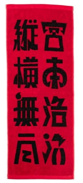 宮本浩次 エレファントカシマシ TOUR 2021～2022 日本全国縦横無尽 グッズ タオル フェイスタオル 赤