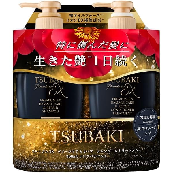 ツバキ プレミアム EX ダメージケア シャンプー＆トリートメントセット 各400ml