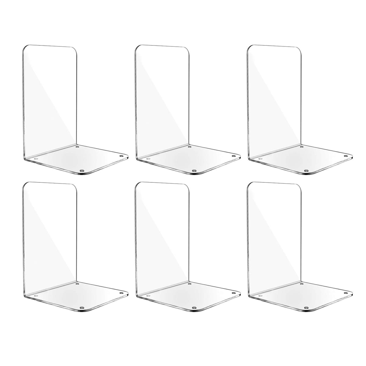 【断裂しにくい】本立ては、優れたアクリル素材を採用、耐衝撃性は従来のアクリルプラスチック製の本立てより丈夫で耐久性が高くて、100％耐衝撃性で、形崩れしにくいです【滑り止め】本立てには、上から物を取っても滑らないように、底部分に滑り止めのゴ...