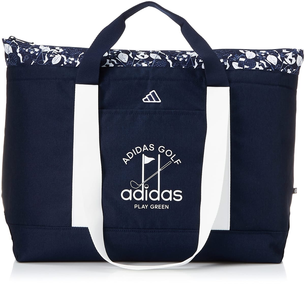 [アディダスゴルフ] ゴルフバック PLAY GREEN グラフィック トートバッグ メンズ カレッジネイビー/ホ..
