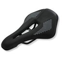 UMikke 自転車 サドル スポーツ 穴あき ショートノーズ フラット ロードバイク クロスバイク マウンテンバイク MTB 衝撃吸収 カットアウト