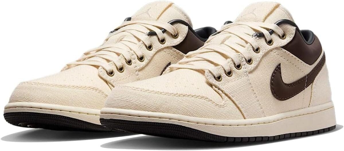 [ナイキ] エア ジョーダン 1 ロー プレミアム AIR JORDAN 1 LOW PRM ペールアイボリー/オフノワール/バロックブラウン IB8058-110