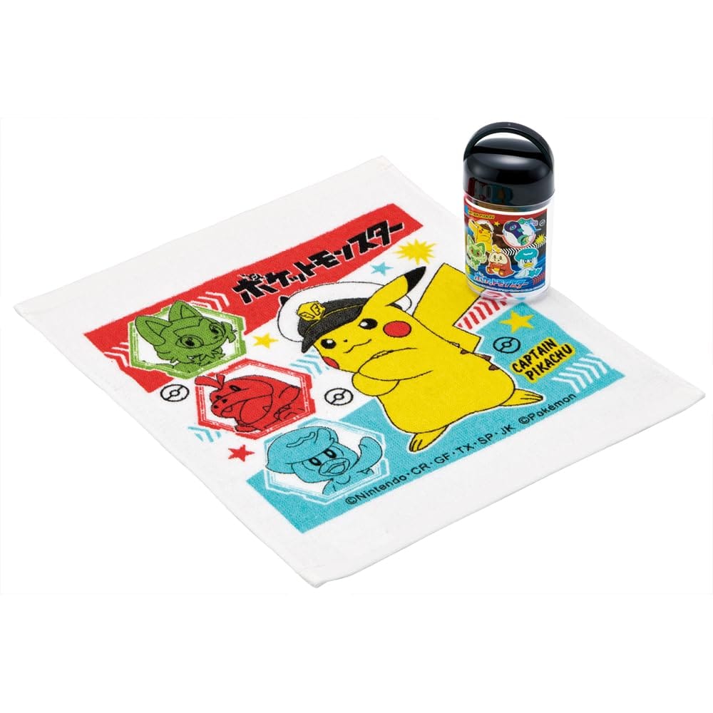 スケーター(Skater) おしぼり セット ケース付 子供 キッズ 日本製 ポケモン 24 男の子 OA5AG-A