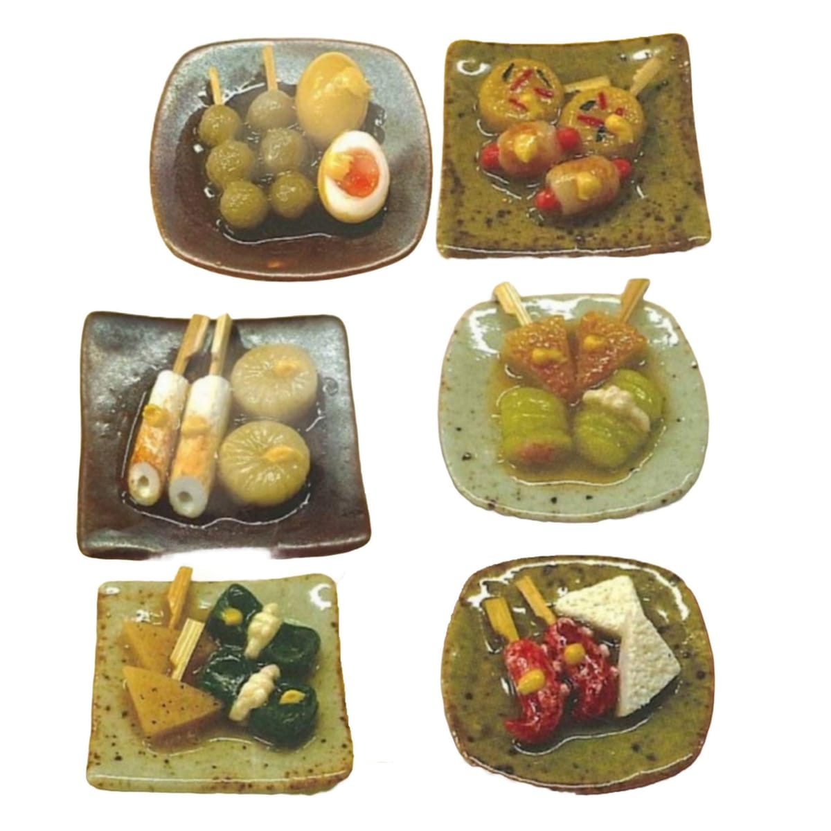 和食これくしょん 日本のおでん × 全6種セット フルコンプ ガチャガチャ カプセルトイ