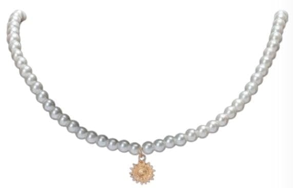 [BrightVista] パール ネックレス ビーズ ペンダント ユニセックス ネックレス クロス チャーム フェイクパール 男性用 メンズ フォーマル 冠婚葬祭 入学式 卒業式