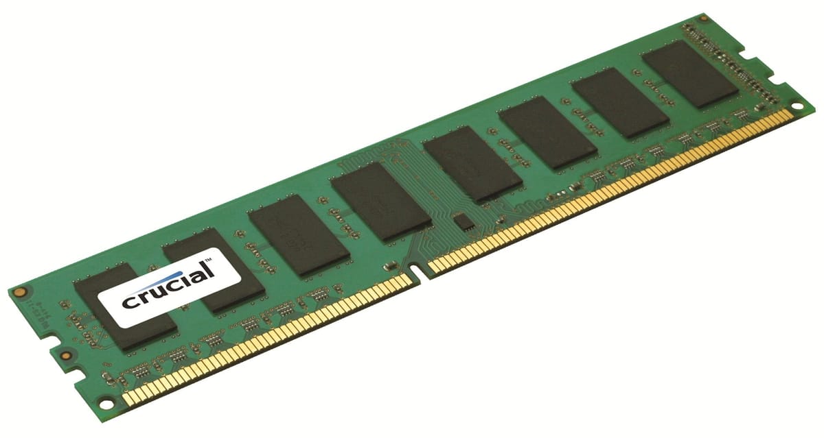Crucial 2GB PC3-10600 DDR3 Desktop Memory Upgrade 240-pin Dimm