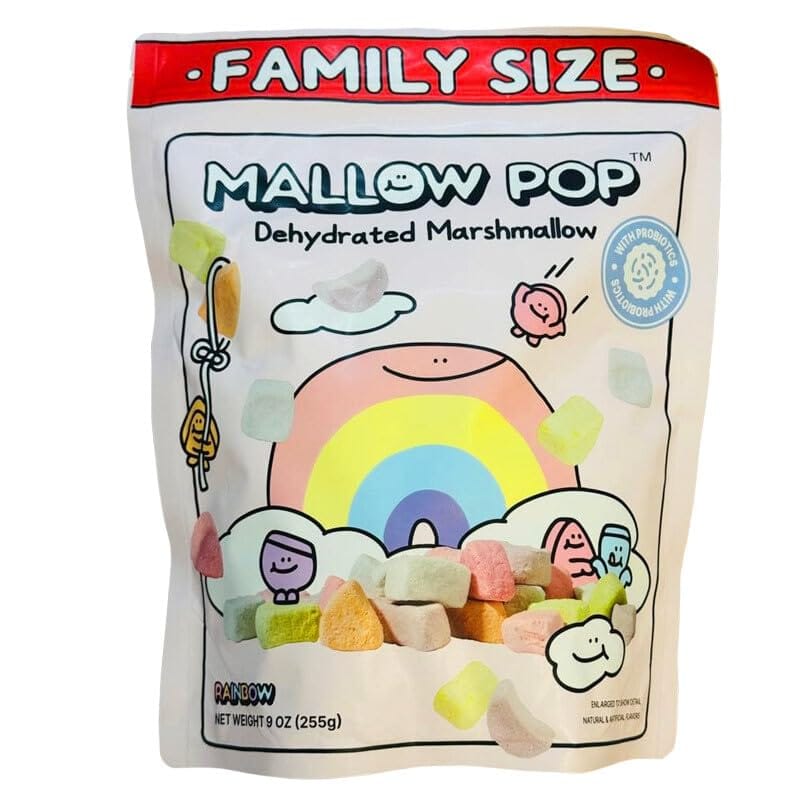 【ふわふわ食感！】マロウポップマロウポップ マシュマロ 255g 大容量パック レインボー ミックス SNS..