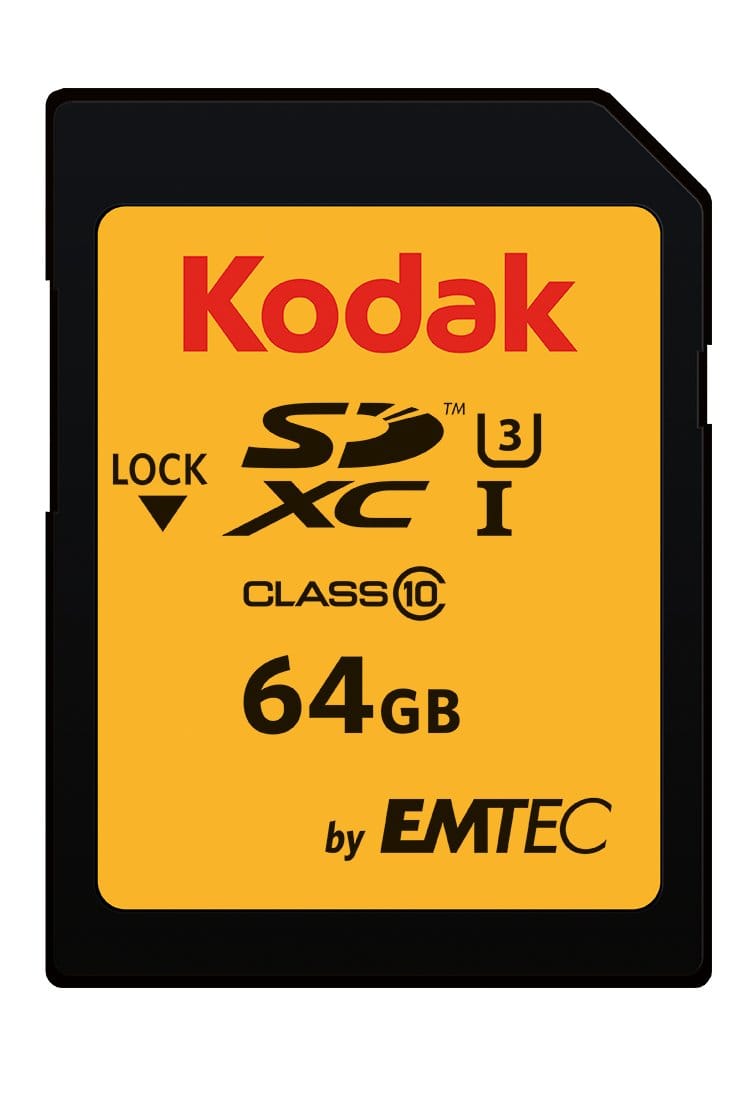 Kodak SDXCカード 64GB UHS-I U3 V30 Ultra - 最大読み取り速度95MB/秒 - 書き込み速度 最大85MB/秒 - 4K Ultra HDビデオとHD写真の保存 - SDカード。