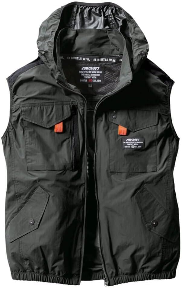 [エアークラフト] バートル AC1154 服のみ 背中ファン 2024年モデル フード脱着仕様 空調作業服 タクテ..