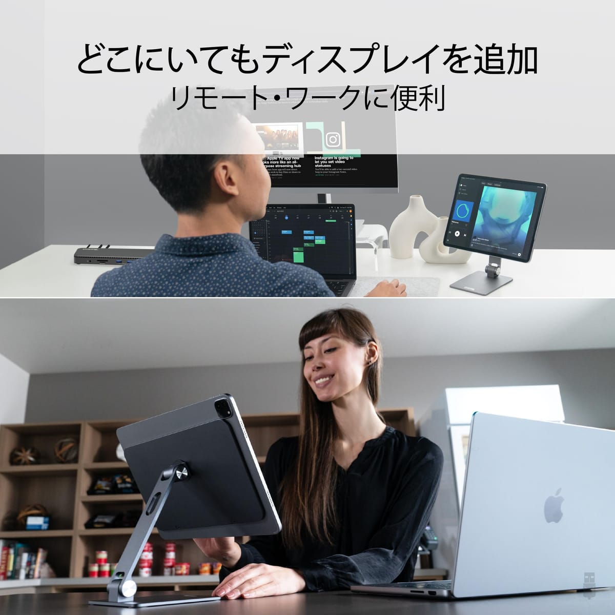 Plugable iPad Pro ���֥�åȥ������ �ޥ��ͥåȼ� MagSafe 12.9 ��������б� �ޥ��ͥåȥѥͥ�� 360 �ٲ�ž��ǽ